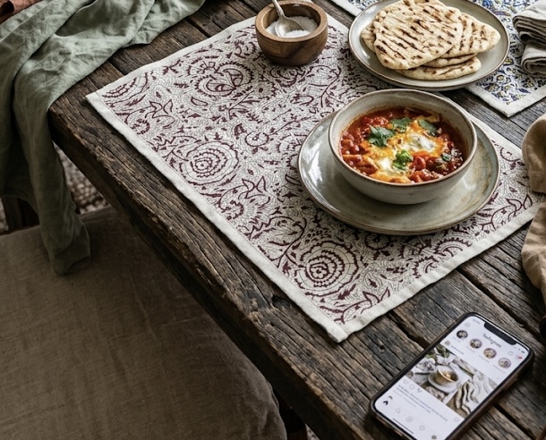 زیر بشقابی زرشکی